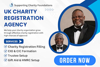 register UK charity cio cic and setup hmrc gift aid