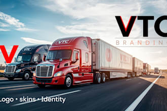 create ets2 ats vtc branding truck skins logo and identity