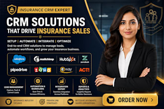 setup insurance crm salesforce mailchimp hubspot zendesk pipedrive zoho eway act