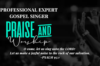 be gospel worship singer female vocalist for christian worship praise song