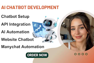 build, setup ai chatbot for wordpress tidio, manychat, intercom