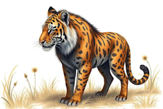 create realistic animal illustration