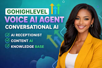 build gohighlevel voice ai agent, conversation ai, ai receptionist, content ai