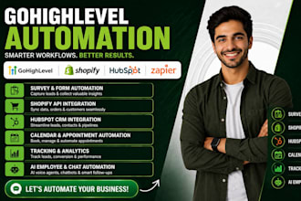 gohighlevel survey shopify api integration hubspot calendar tracking ai employee