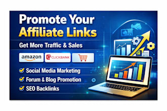promote your affiliate links for traffic and sales, share your link fast