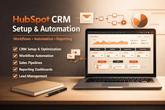 setup and optimize hubspot CRM with workflows, automation and reporting
