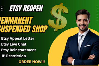reinstate etsy store and handle etsy account reinstatement process