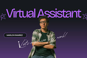 be your virtual assistant for organization and admin tasks