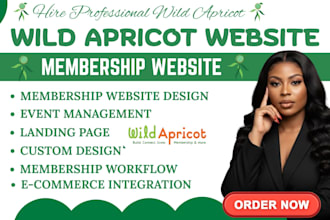 setup wild apricot website membership website design wild apricot event website