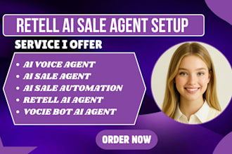 setup retell ai sales agent ai sales automation ai sales voice bot ai agent