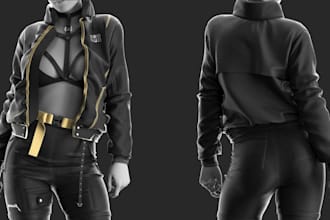 create realistic 3d garments 3d clothing mesh in clo 3d for second life texture