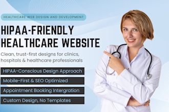 design a clean healthcare website for clinic or medical practice