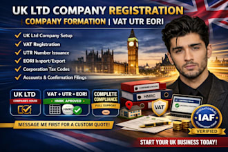 uk ltd company registration company formation vat utr eori