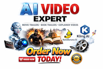 create ai video ai movie book trailer google veo 3 nanobanana kling ai explaner