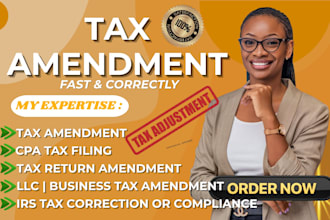amend tax return, US tax filing, fix irs errors, tax amendment