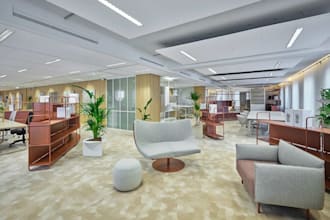 rearrange 3d marble showroom,open plan layout, furniture design,interior render