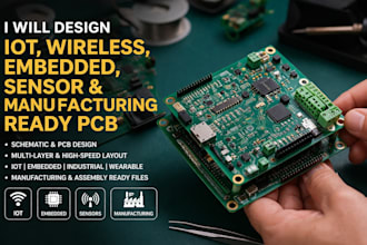 design esp32, arduino, ble, wifi and lora iot pcb for production
