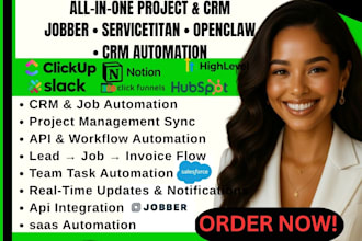 openclaw jobber servicetitan project management wrike monday smartsheet zapier