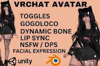 vrchat furry avatar vr character 3d design furry nsfw creature avatar vr stream