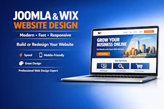build joomla website design joomla wix design