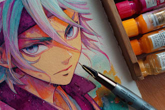 draw a unique anime artwork