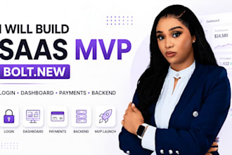 build saas mvp bolt new with login dashboard payments and backend