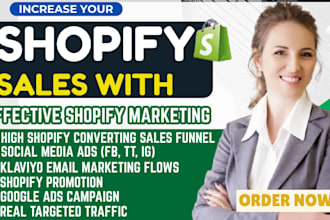 audit shopify sales, boost shopify sales using shopify marketing, fb and ig ads