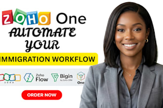 zoho CRM setup for immigration services with zoho bigin forms booking automation
