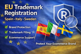 register your spain, italy or sweden trademark for ecommerce brand protection