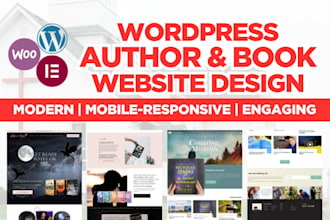 wordpress author website book author website ebook landing page