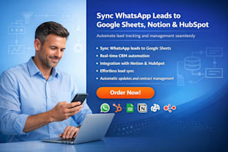 sync whatsapp leads to google sheet notion hubspot using n8n lead  contract