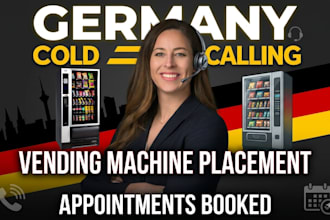 do germany cold calling for vending machine, b2b leads and appointment setting