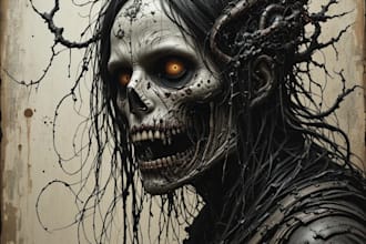 do horror illustration dark art illustration metal artwork