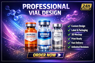 design professional vial canva templates for branding