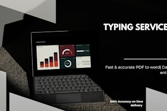 do fast and accurate data entry pdf to word and pic to word
