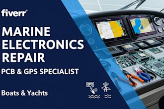repair marine electronics for boats and yachts control including pcb and gps