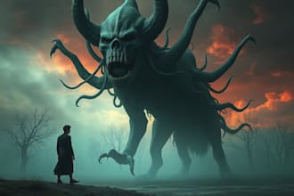 draw surreal horror art