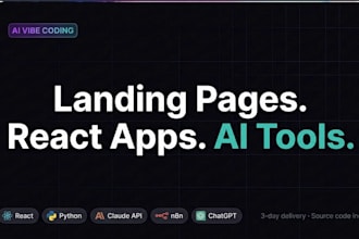 be your expert ai developer for custom apps, automation, and full stack tools