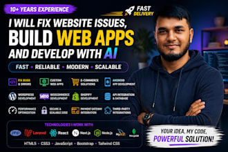 fix website issues, build web apps and develop with ai