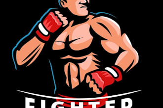esign an aggressive boxing mascot logo for your brand