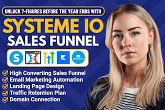 build sales funnel in clickfunnels, systeme io, gohighlevel, kajabi, wordpress