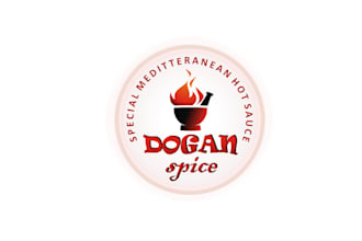create surprising hot sauce logo with ice cream brand