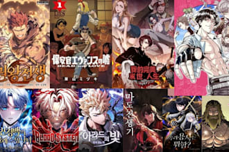 draw webtoon cover anime book cover illustration light novel cover manga cover