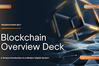 create crypto pitch deck blockchain startup pitch deck nft pitch deck