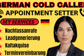 be your professional b2b german cold caller and appointment setter