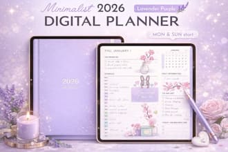 etsy hyperlinked planner digital planner journal design etsy digital product