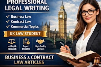 write professional legal articles on business and contract law