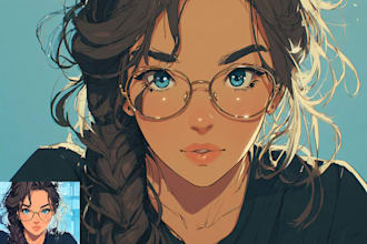 draw cool portrait anime art