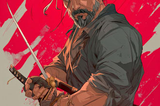 raw realistic cover motion comic book illustration cozy