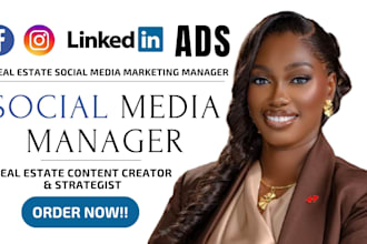 real estate social media marketing manager content creator and virtual assistant